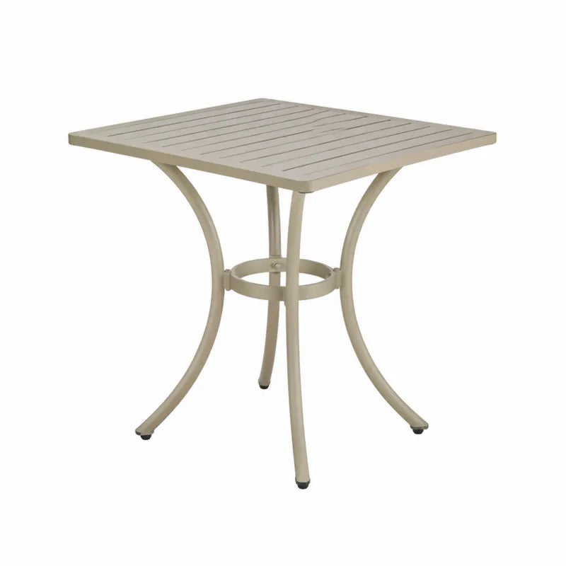 St¨®? kwadratowy aluminiowy be?owy 70x70x75