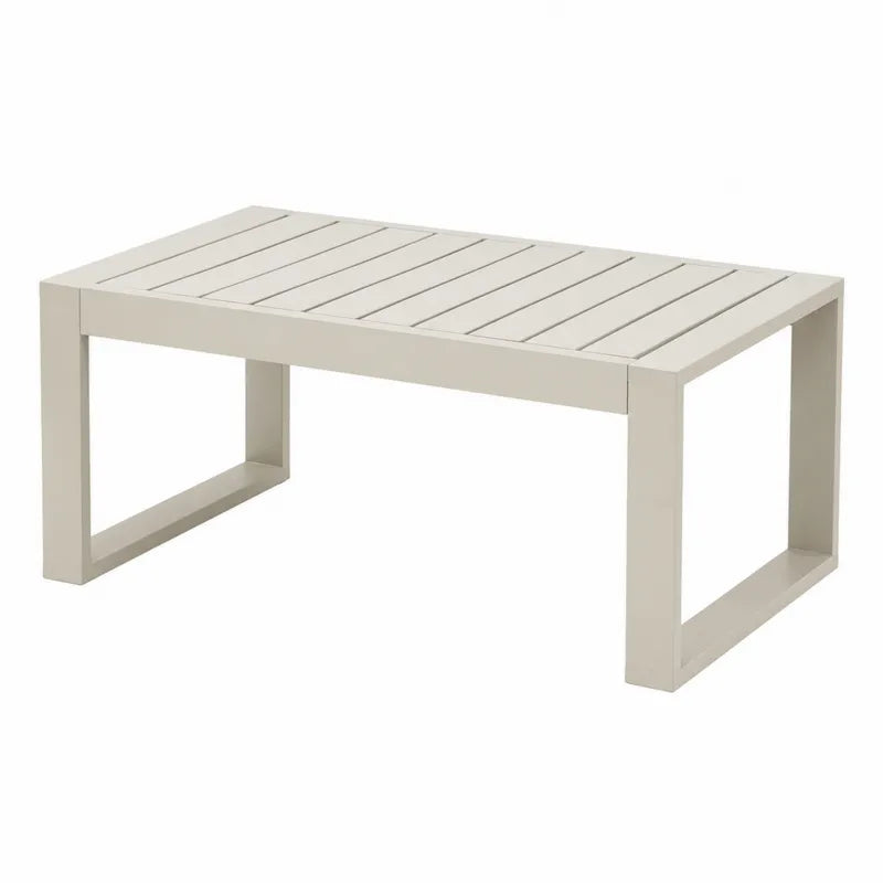 St¨®? ogrodowy prostok?tny aluminiowy be?owy 120x60x45
