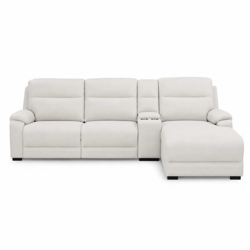 Modu?owa sofa naro?na z szezlongiem tkanina