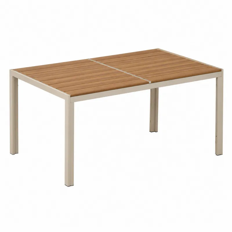 St¨®? ogrodowy z aluminium i drewna akacjowego 150x90